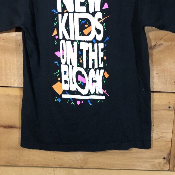 Vintage Backstage Pass New Kids On The Block T-Shirt Mens Size Small Double Side - Picture 13 of 13